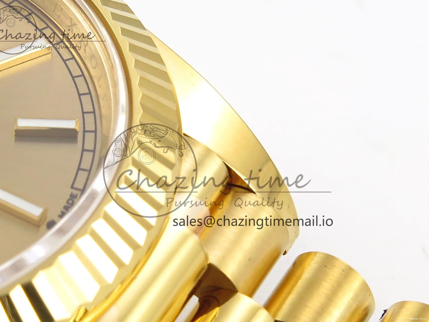 0508 Tailored Day Date 40 YG 228238 THBF 1:1 Best Edition YG Dial on President Bracelet VR3255 (Gain Weight) 952